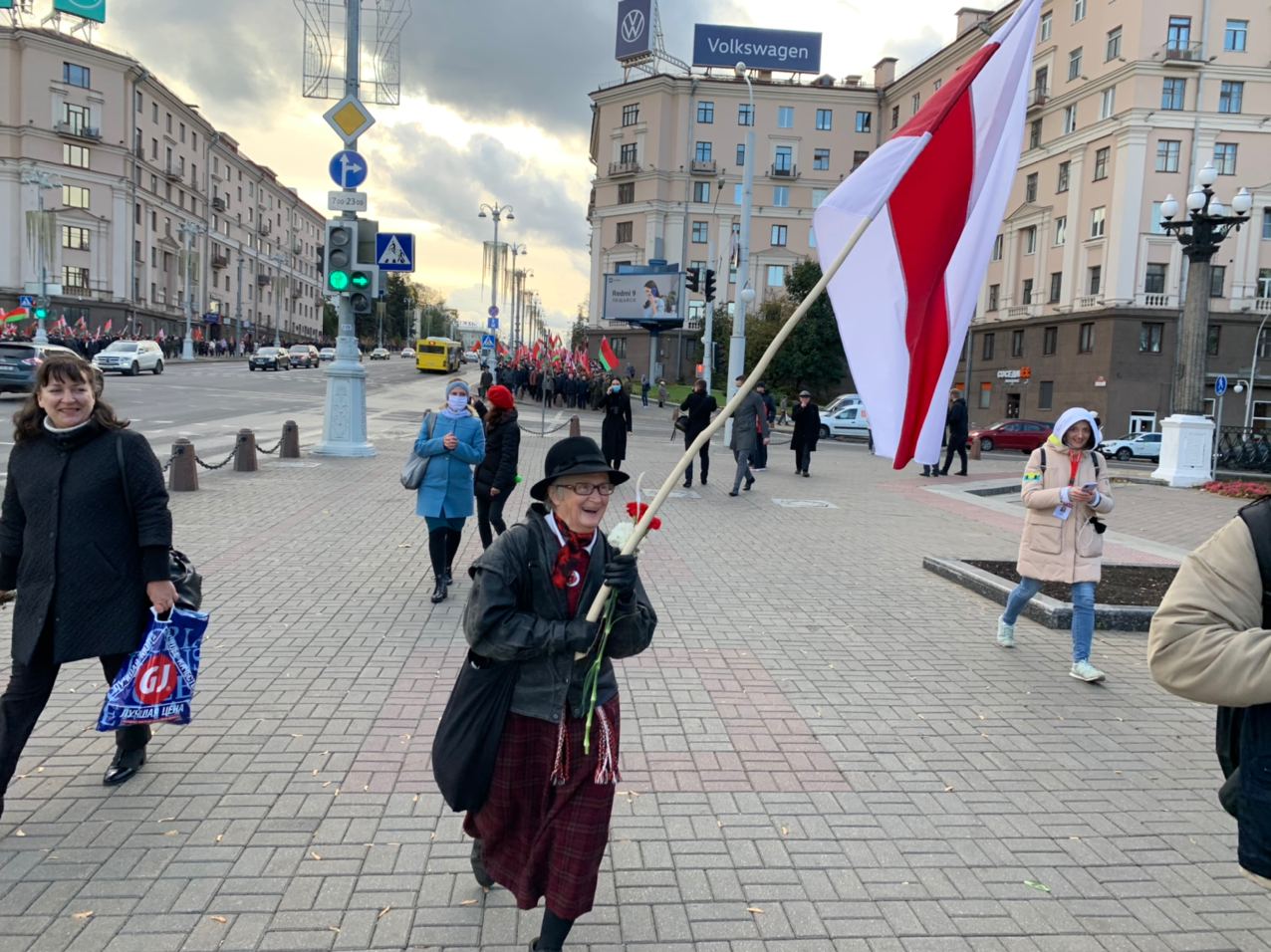 На праўладную акцыю ў Мінску прыйшоў палкоўнік Паўлічэнка