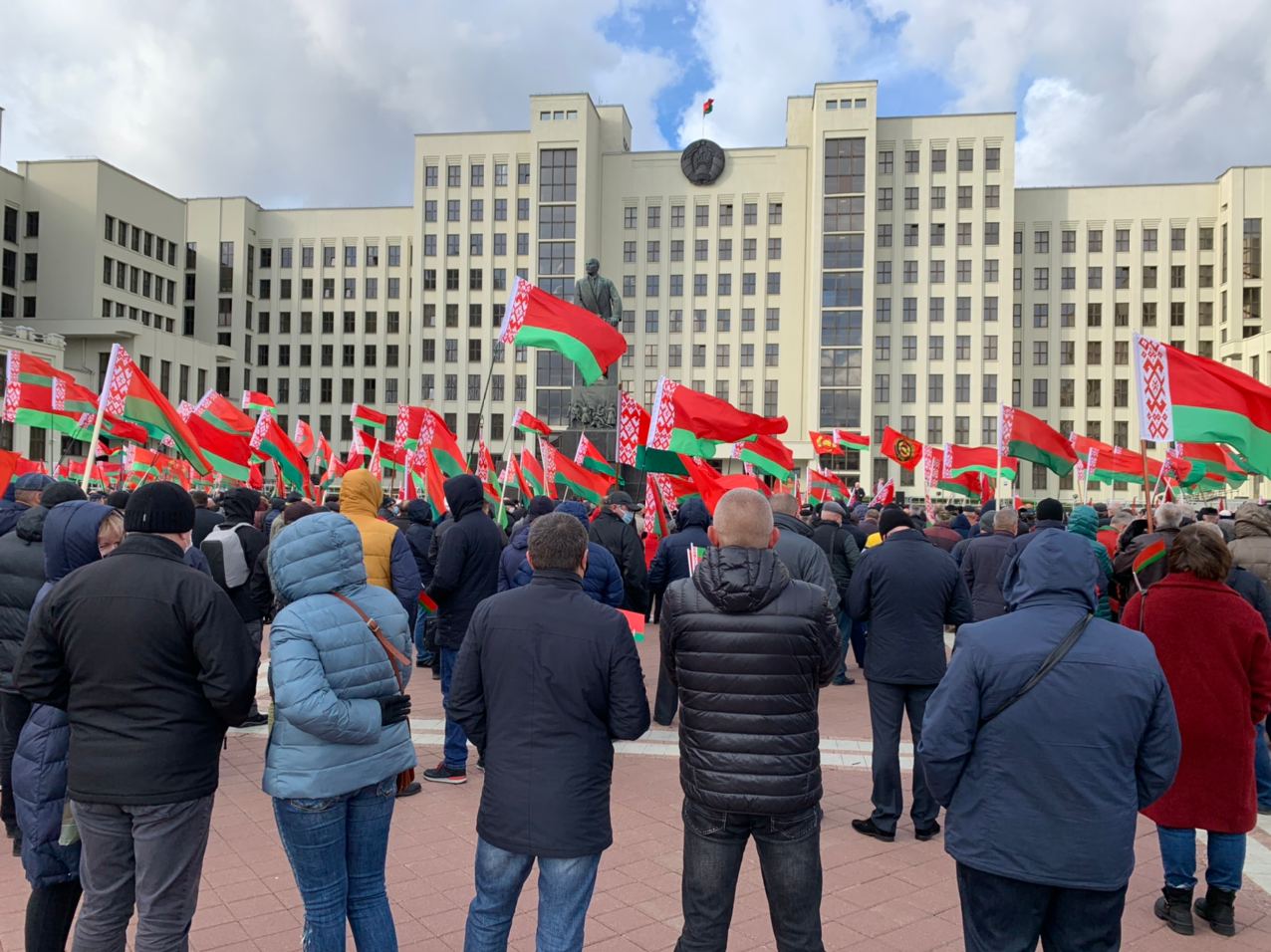 На праўладную акцыю ў Мінску прыйшоў палкоўнік Паўлічэнка