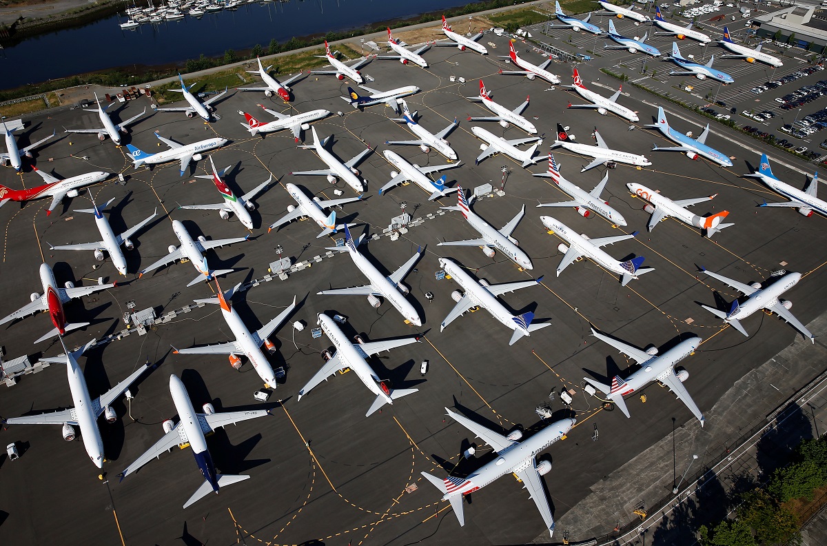Фота дня: сумныя Boeing 737 MAX