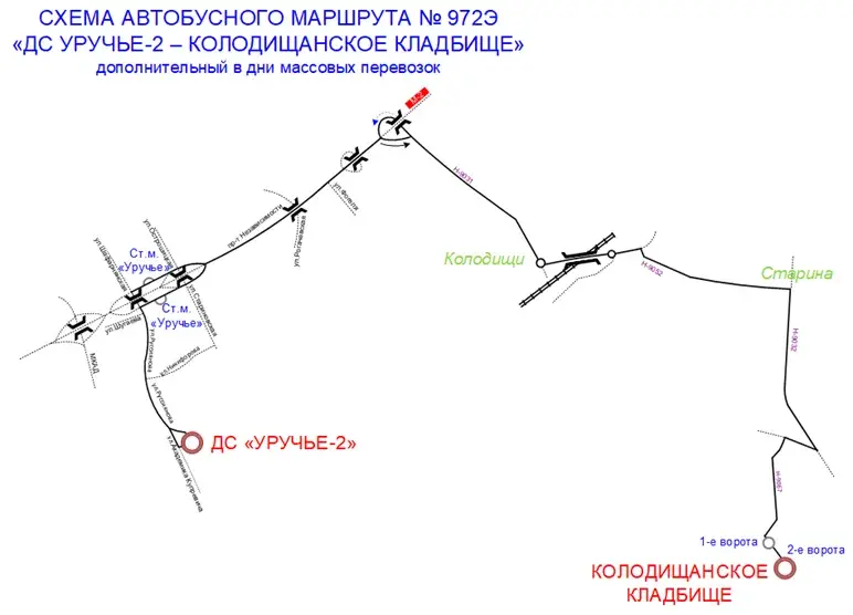Как в Минске организовано движение транспорта на Радуницу. Подробные схемы