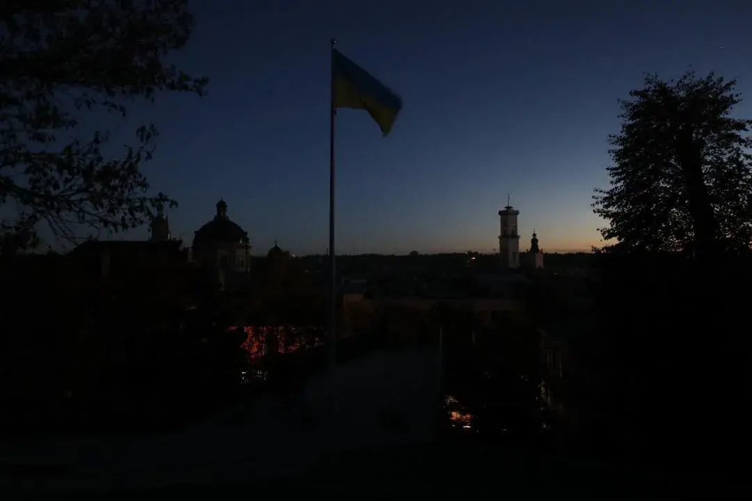 З'явіліся фотаздымкі Львова без электрычнасці