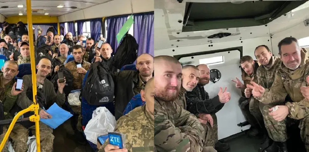 Украіна вярнула з расійскага палону 32 байцоў