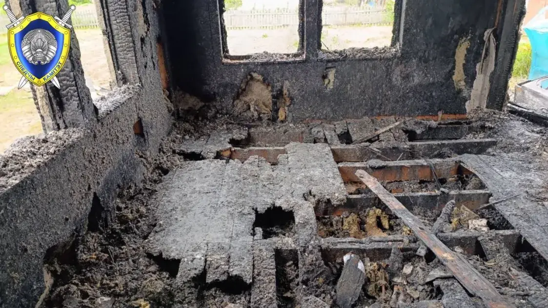 У пажары на Шклоўшчыне жанчына выратавала свайго ўнука, але сама загінула