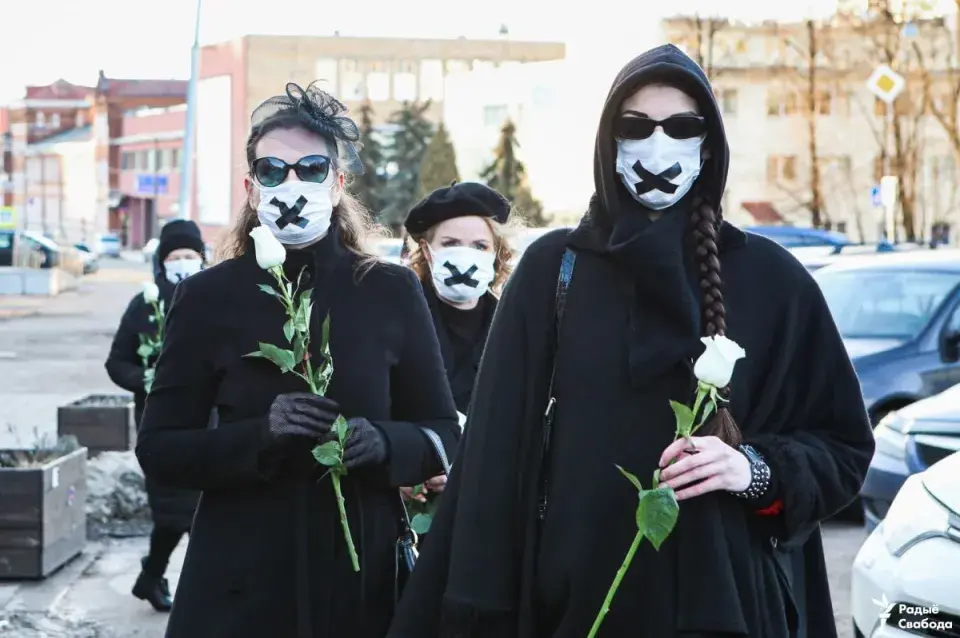 У Мінску прайшла акцыя ў падтрымку асуджаных Барысевіч і Сарокіна