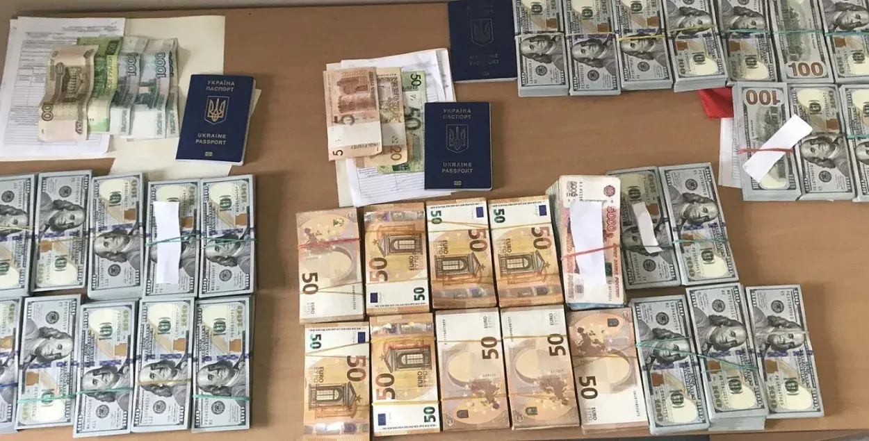 Изъятые таможенниками деньги / customs.gov.by
