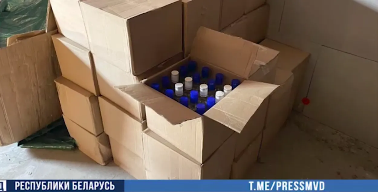Склад з алкаголем у Мазыры / t.me/pressmvd
