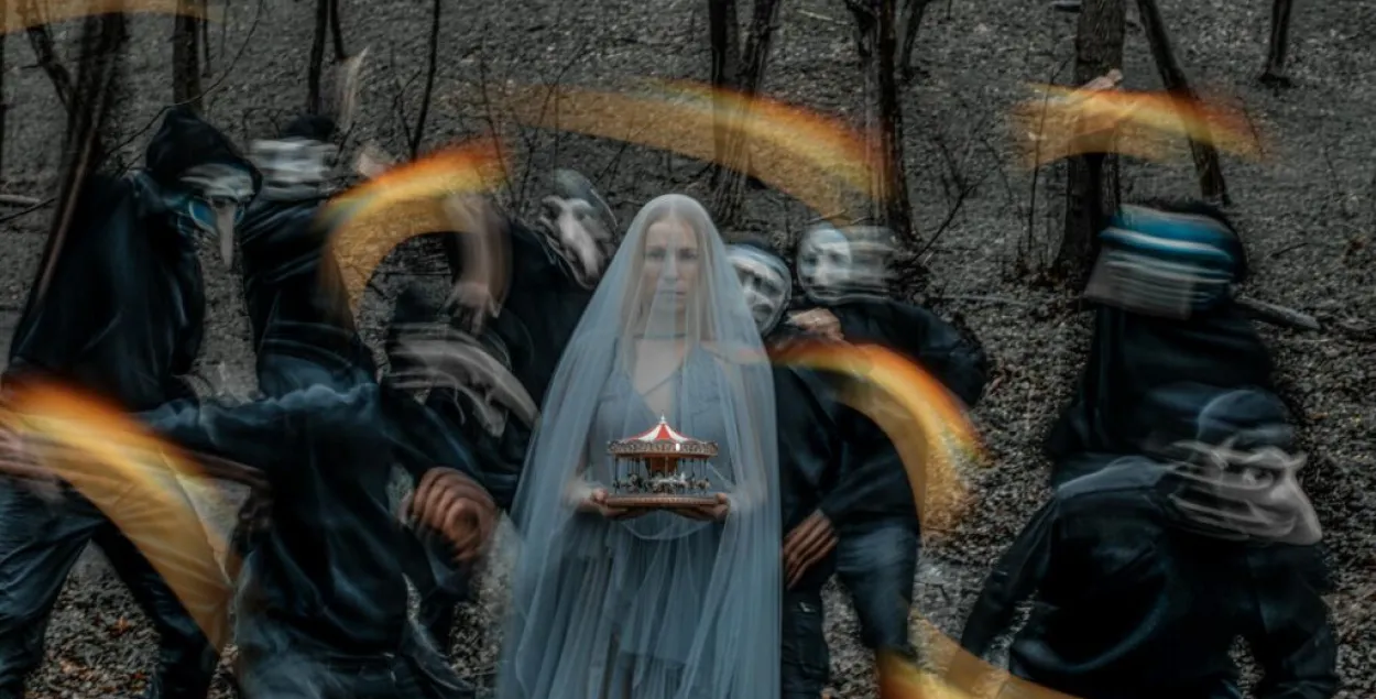 Ілюстрацыя да афішы оперы "Дзікае паляванне караля Стаха" / belarusfreetheatre.com
