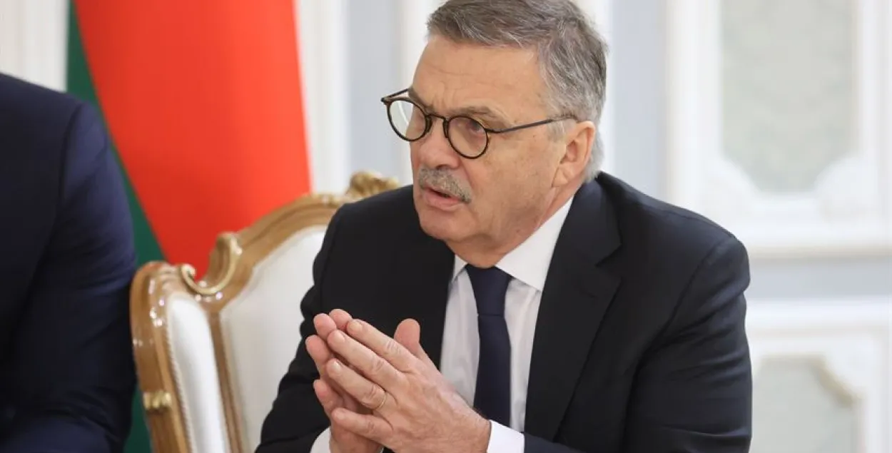 Рене Фазель во время недавней встречи в Минске с Александром Лукашенко / БЕЛТА​
