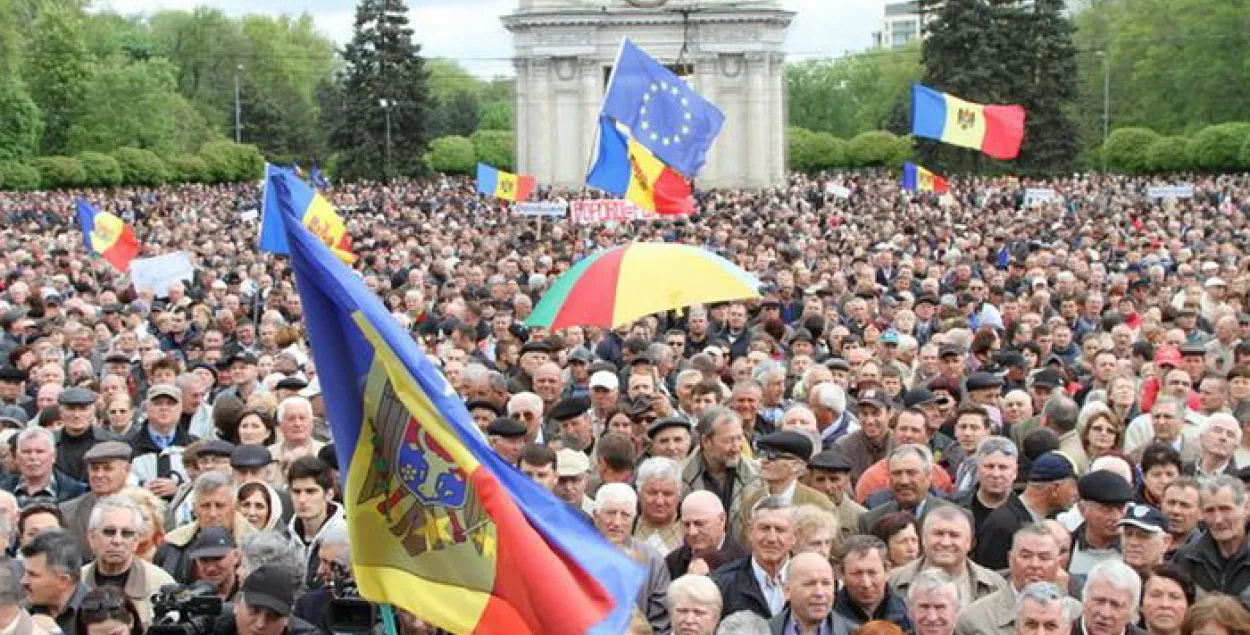 Пратэстоўцы ў Малдове: Акцыя мірная, паўтарэння Майдана не будзе