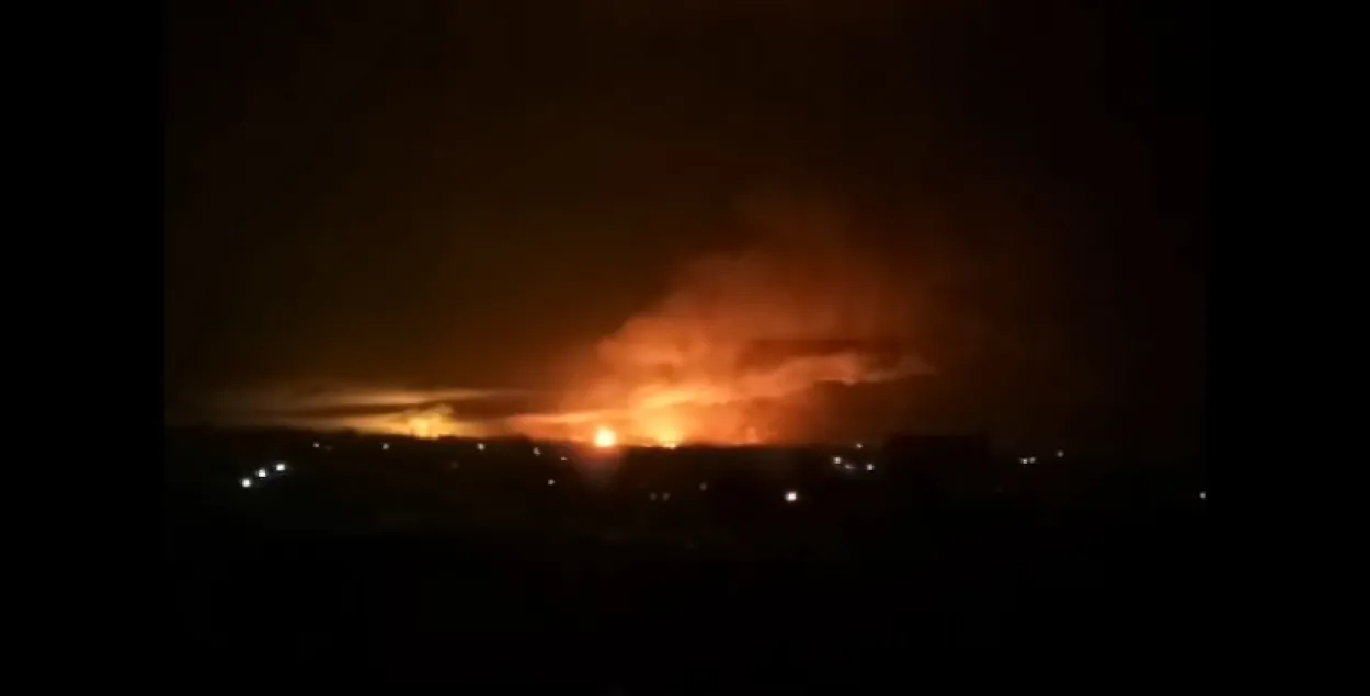 Каля Харкава выбухаюць боепрыпасы на складзе, ідзе эвакуацыя насельніцтва