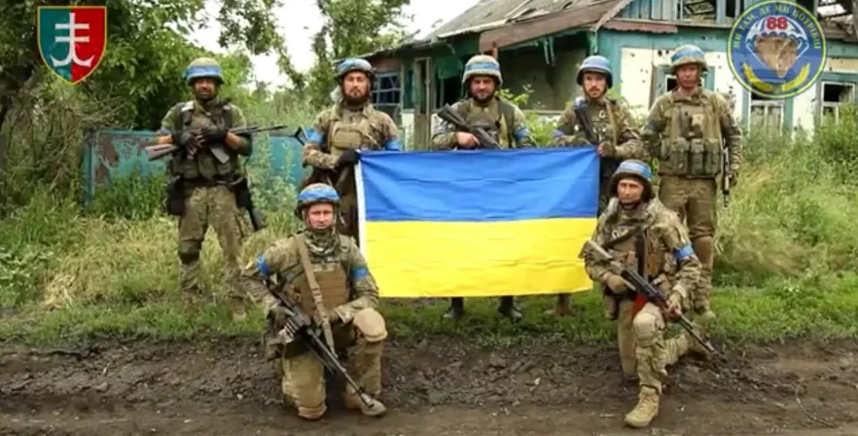 Украінскія байцы ў вызваленым Старажавым / t.me/annamaliar/
