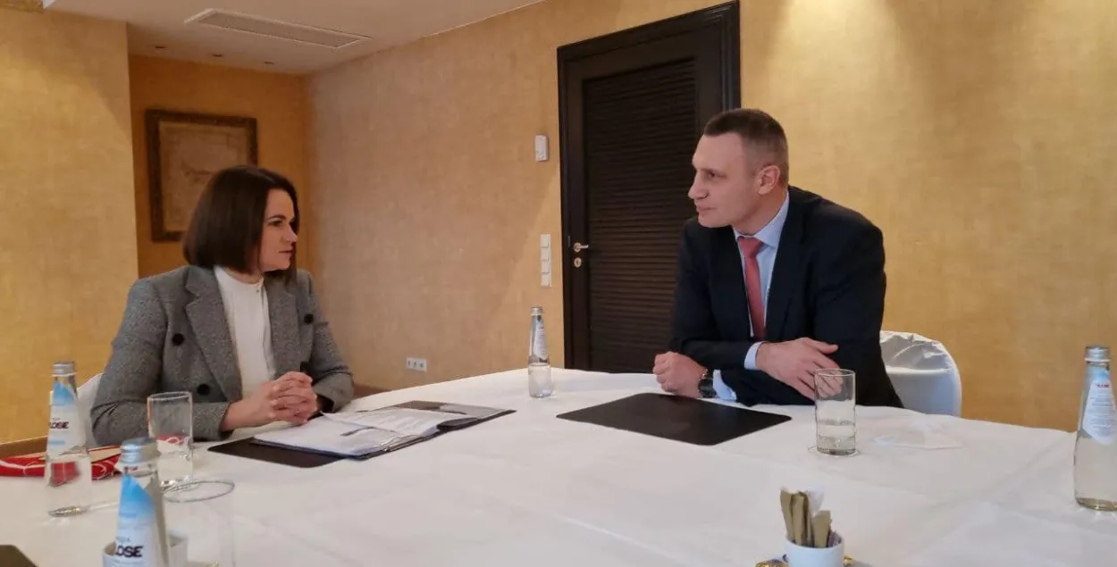 Ціханоўская ў Мюнхене абмеркавала з Клічко свой будучы візіт у Кіеў
