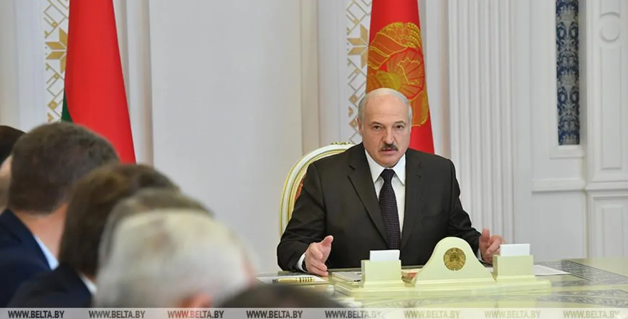 Александр Лукашенко на совещании / Из архива БЕЛТА​