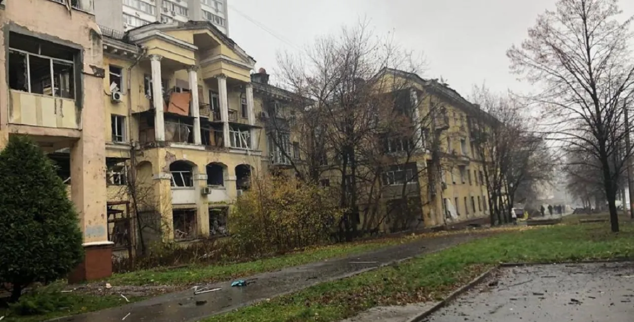 Наступствы ракетнага ўдару ў Дняпры / Фота Офіса прэзідэнта Украіны
