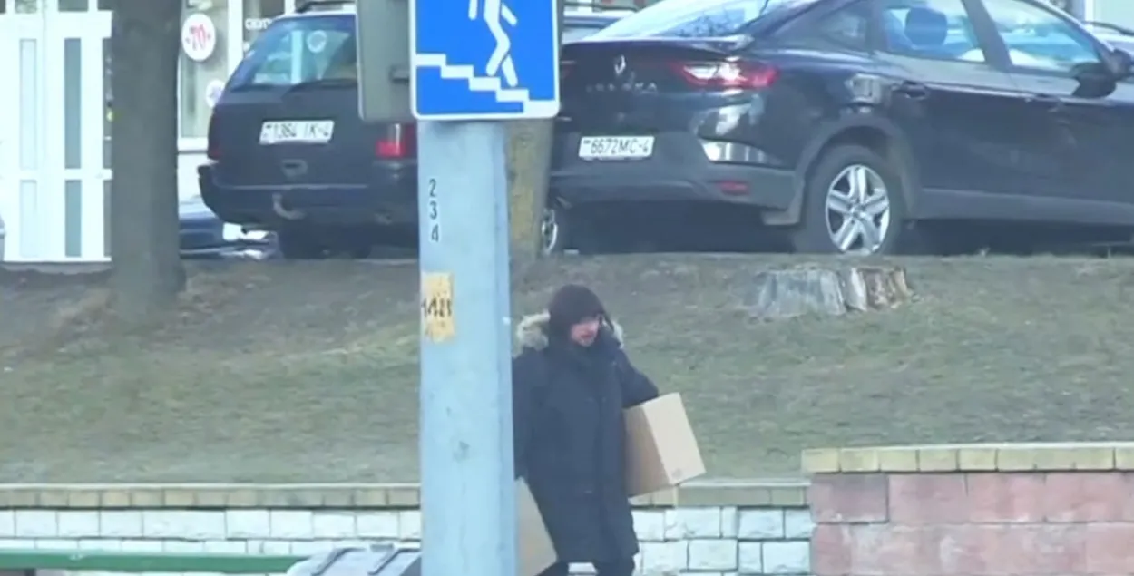 Гродзенскі "акцёр-тэрарыст" / Скрыншот з відэа 
