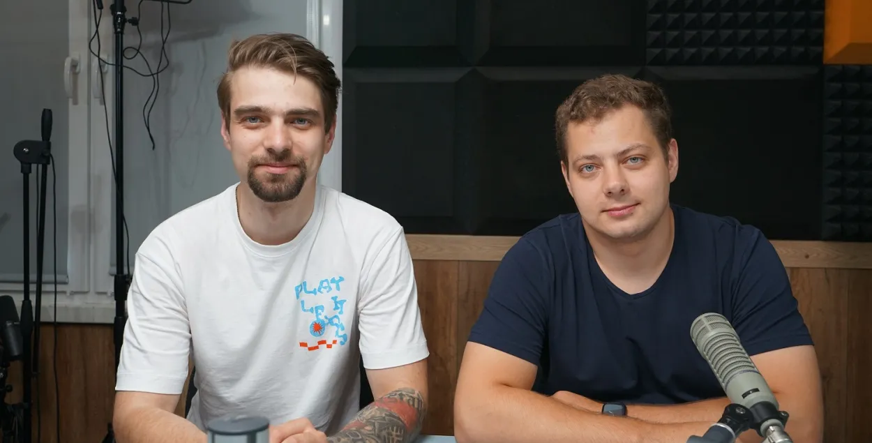 Андрэй Астаповіч і&nbsp;Мацвей Купрэйчык / Еўрарадыё
