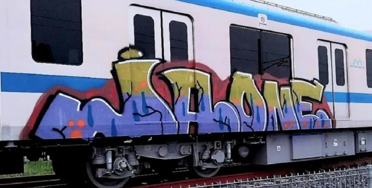 Размаляваны вагон / e.vnexpress.net
