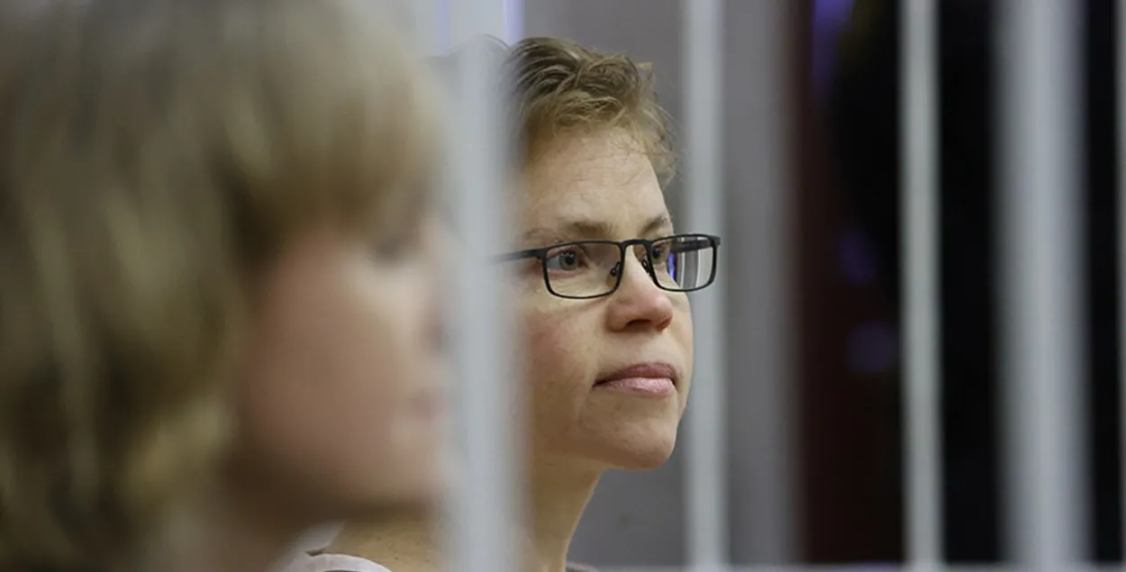 Людмила Чекина и Марина Золотова в суде, 9 января 2023-го / БЕЛТА
