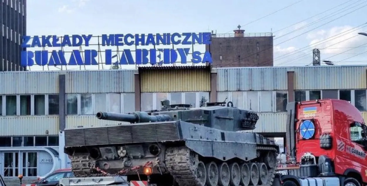 Leopard&nbsp; у Польшчы / twitter.com/MalczykL
