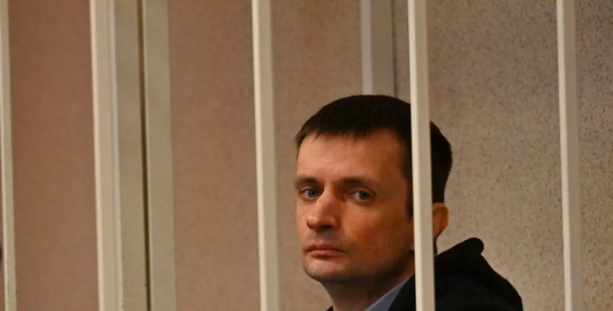 Генадзь Мажэйка ў судзе / t.me/sputnikby
