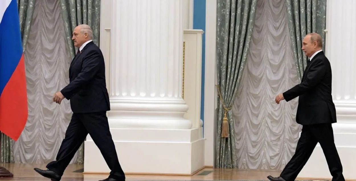 Александр Лукашенко и Владимир Путин, иллюстративное фото
