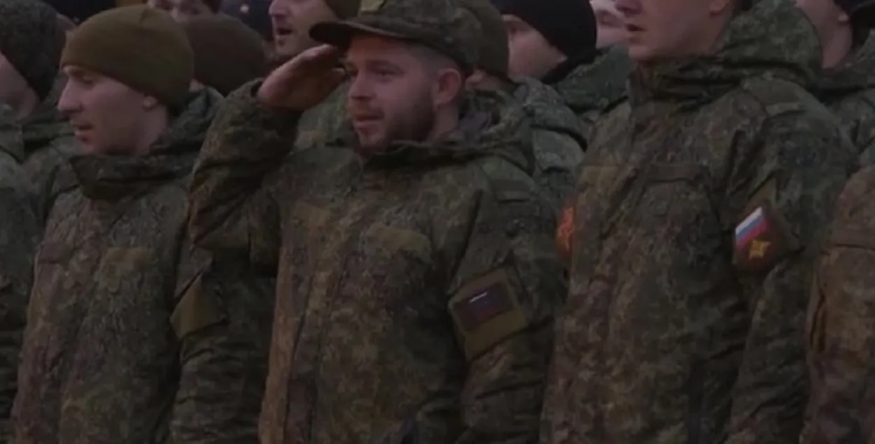 Российские военные в Беларуси / Скриншот с видео
