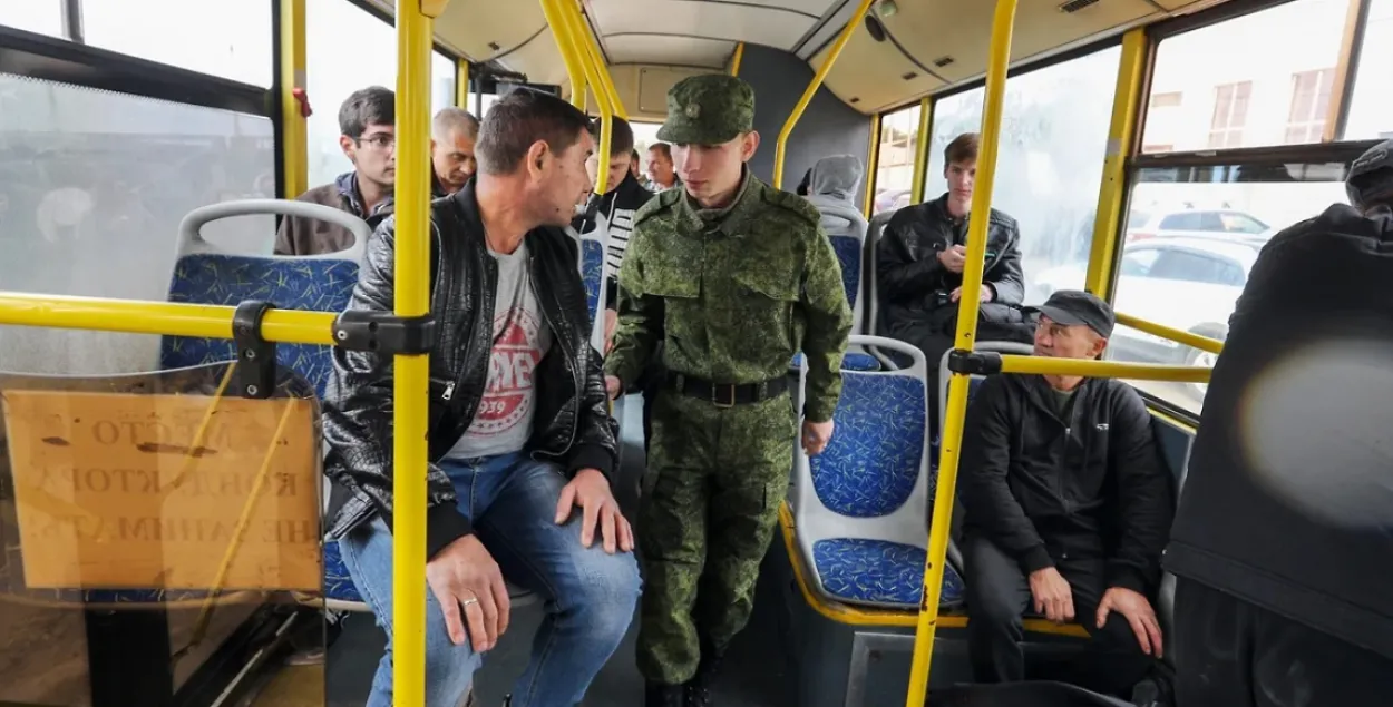 У часы "частковай мабілізацыі" / kommersant.ru
