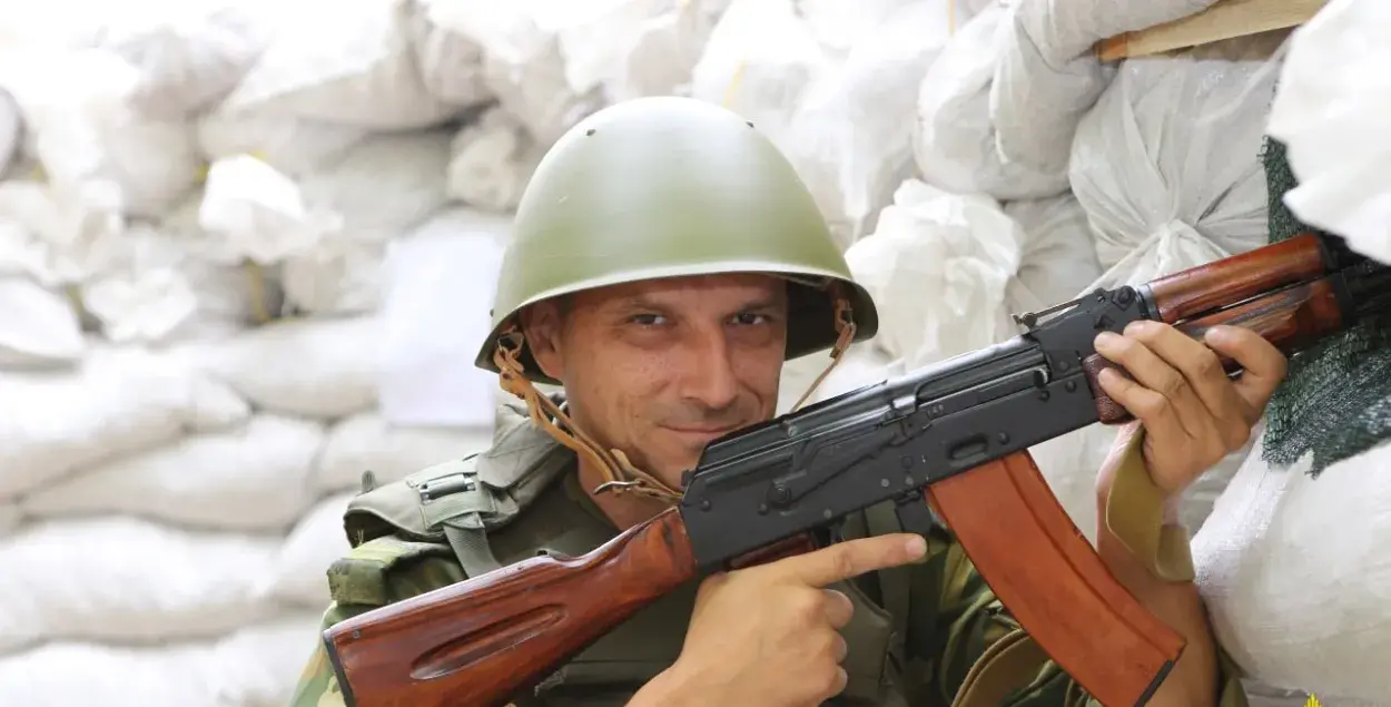 Боец белорусской теробороны / Фото Минобороны РБ
