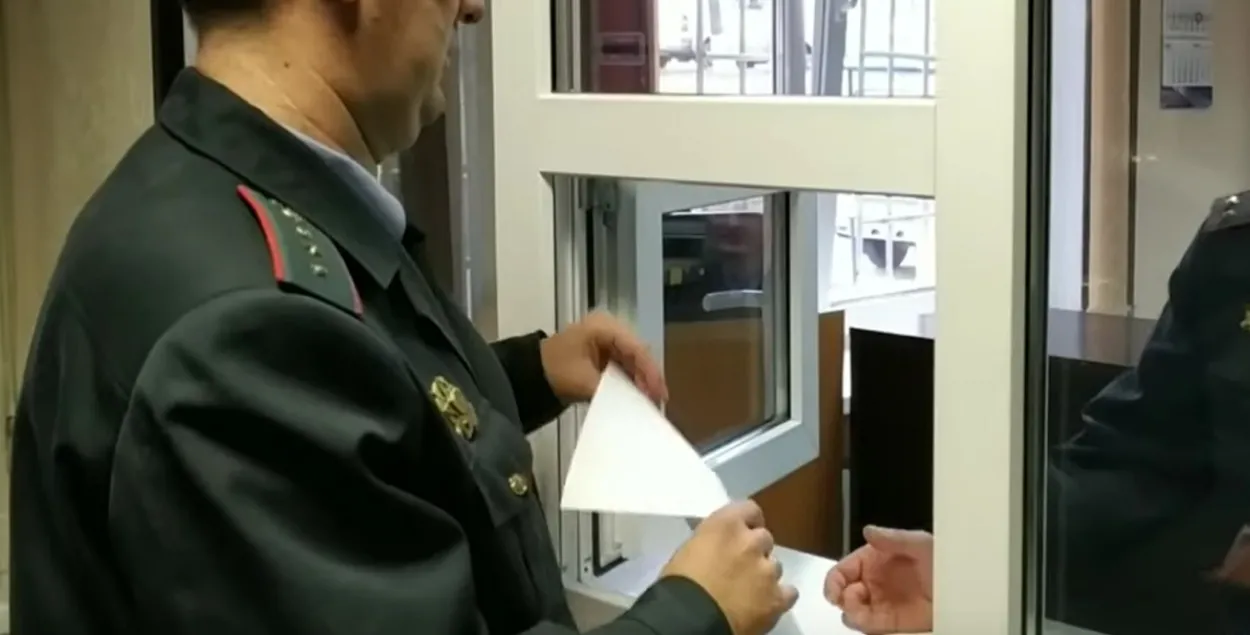 В оршанской милиции / Скриншот с видео
