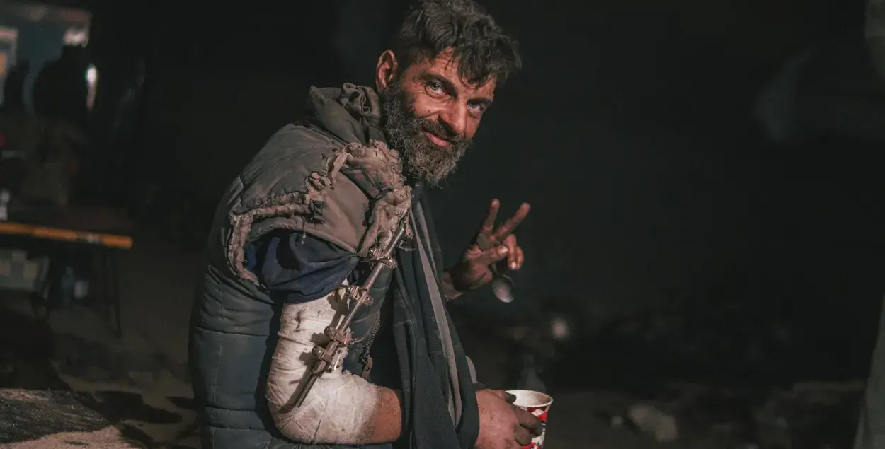 Михайло Дианов на "Азовстали" / twitter.com/kozatsky_d
