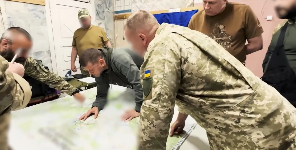 Валерый Залужны на пункце кіравання войскаў аператыўнага камандавання "Поўнач" / t.me/CinCAFU/
