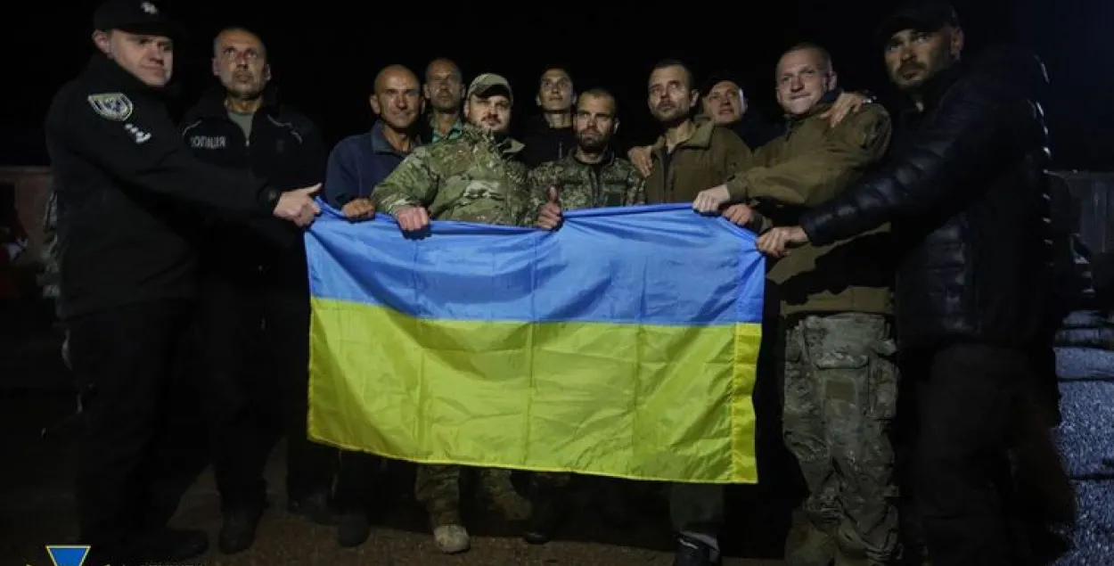 Вызваленыя з расійскага палону ўкраінцы / СБУ
