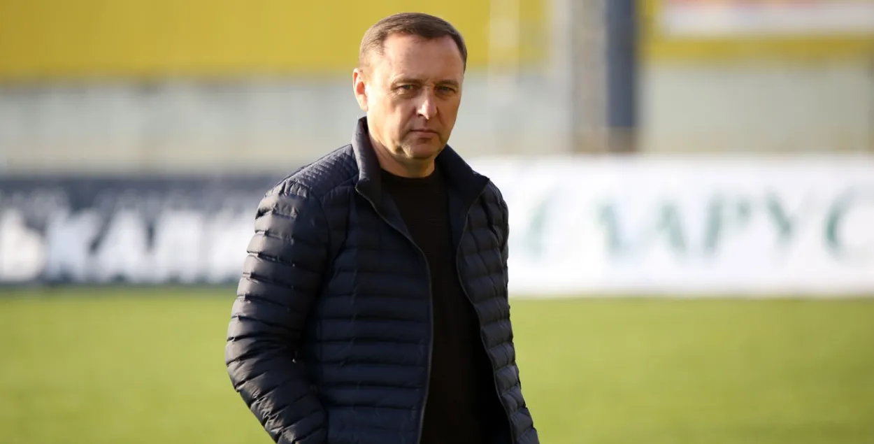 Главный тренер ФК "Шахтер" Олег Кубарев. Фото: vk.com/fcshakhterby