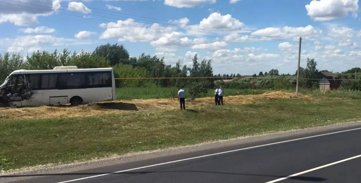 9 беларусаў пацярпелі ў аварыі аўтобуса і грузавіка ў Расіі