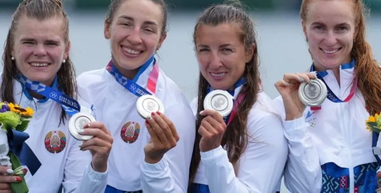 Беларускія байдарочницы на алімпійскім п'едэстале / НАК