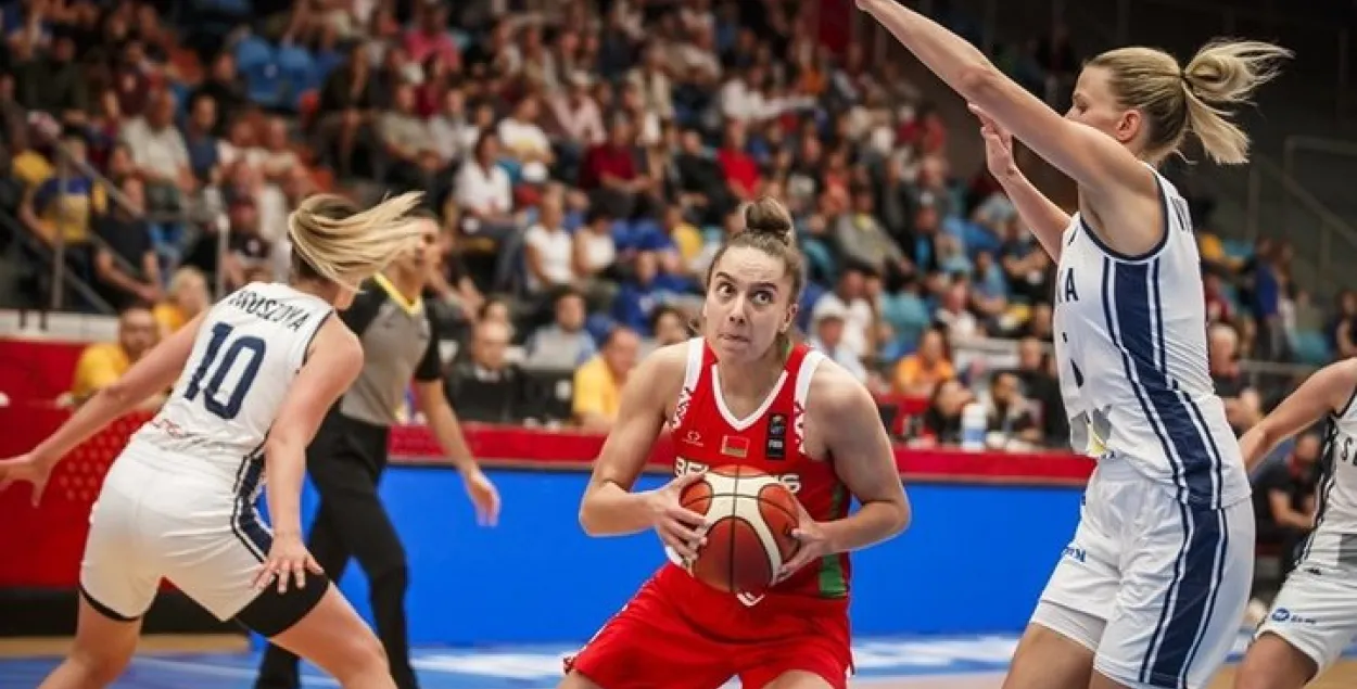 Беларускія баскетбалісткі саступілі камандзе Славакіі на чэмпіянаце Еўропы