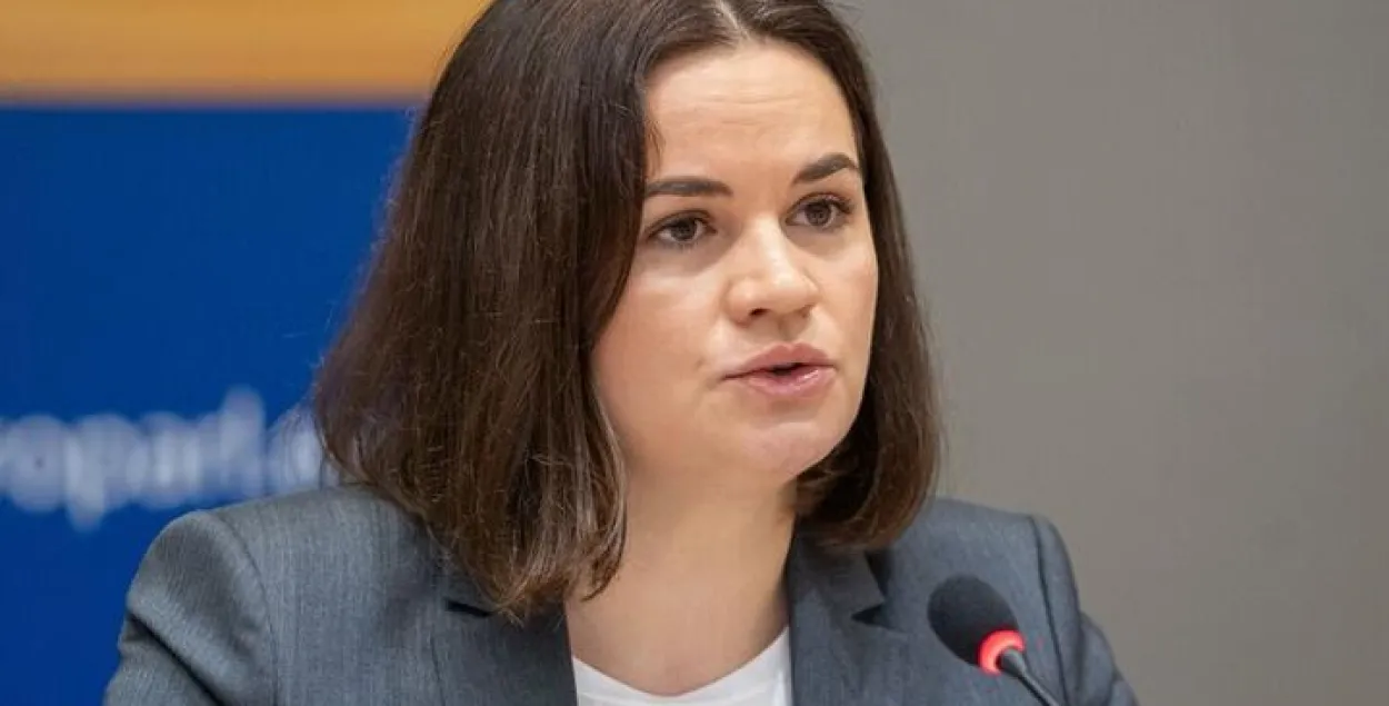 Святлана Ціханоўская ў Еўрапарламенце / europarl.europa.eu
