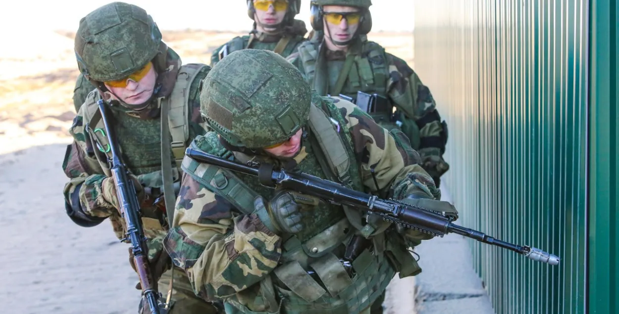 Беларускія дэсантнікі адпрацоўвалі бой у гарадскіх умовах