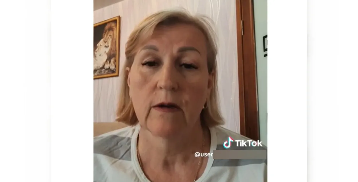 Ірына Антоненка / скрыншот з яе старонкі ў TikTok
