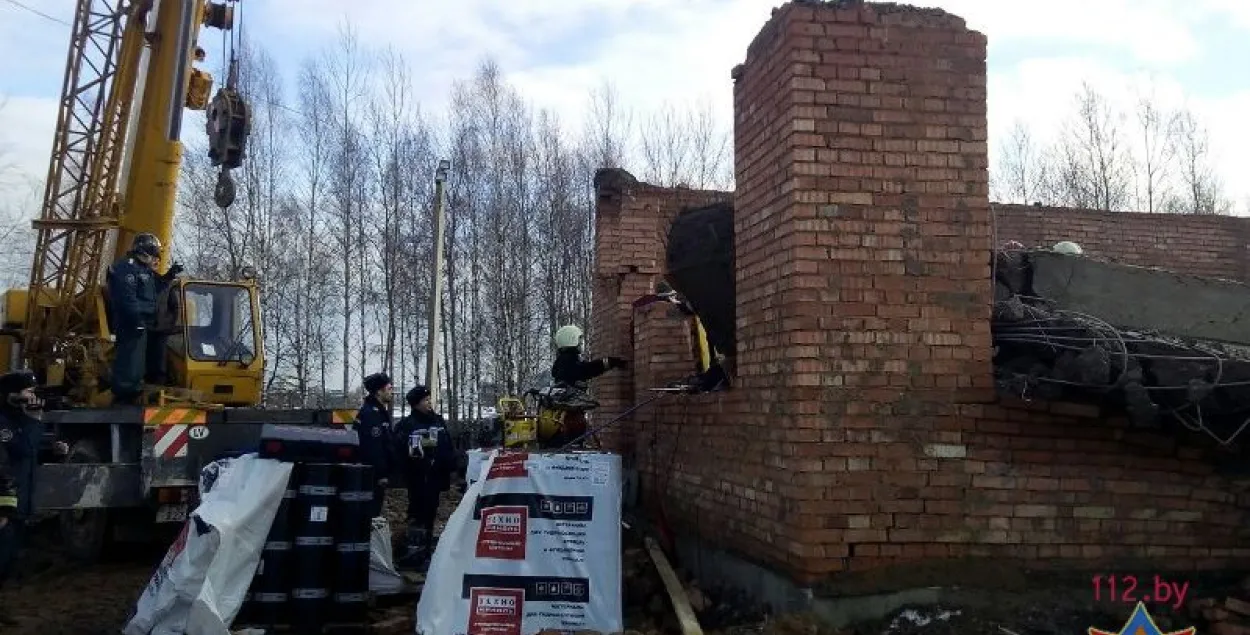 У Мінску абрынулася сцяна рэстарана ўсходняй кухні, які яшчэ будаваўся (фота)