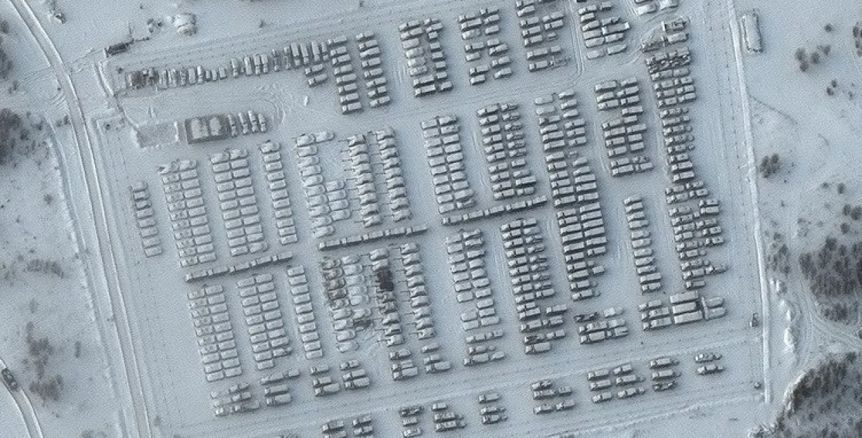 Расійскія войскі ля мяжы з Украінай​&nbsp;/ Reuters