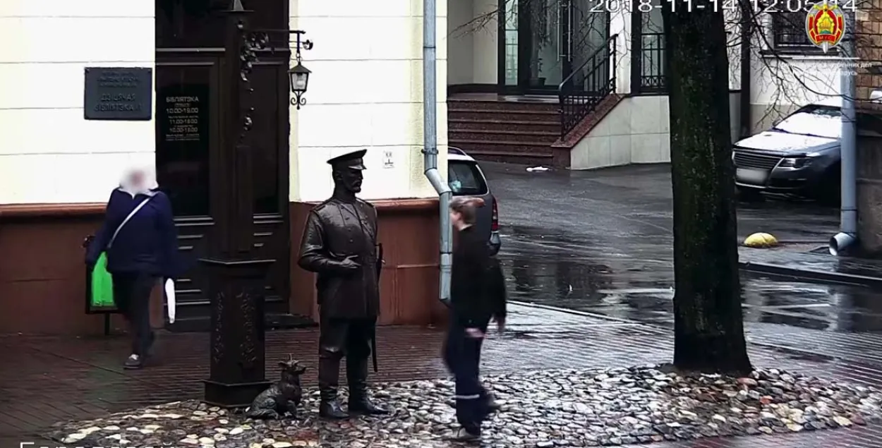 Скриншот с видео МВД.​