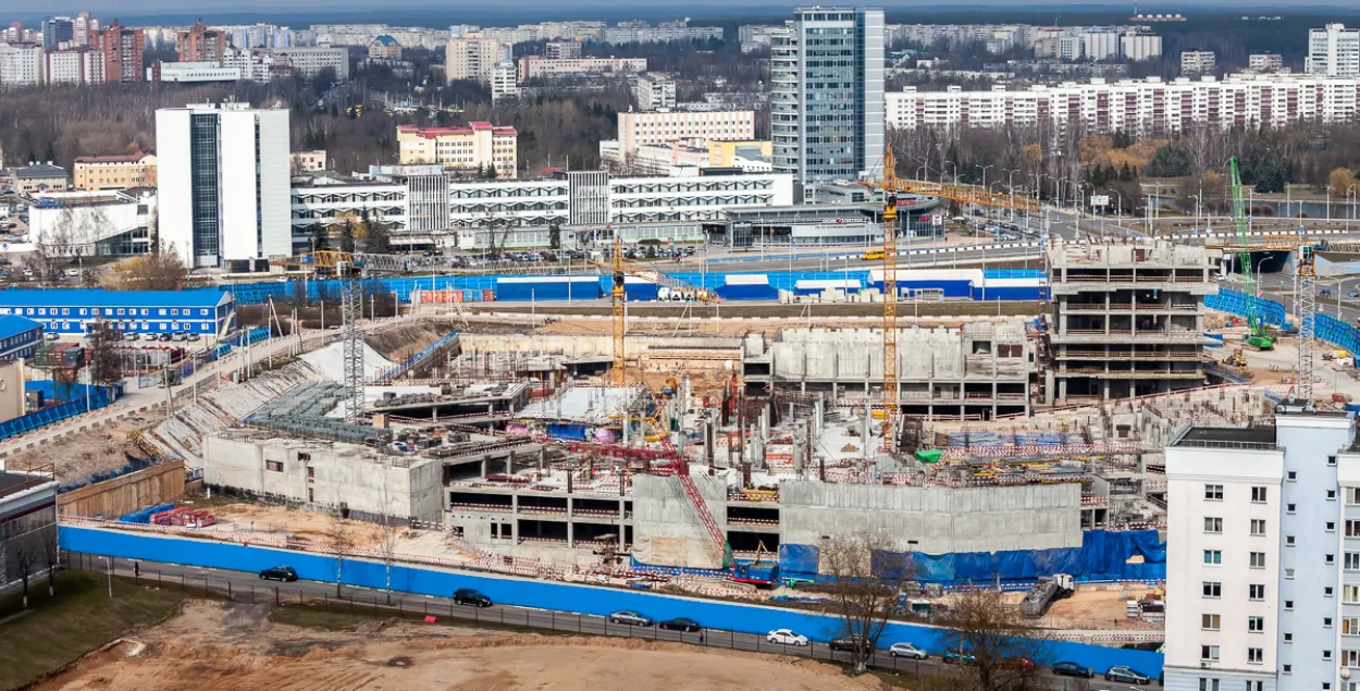 Строительство "Газпром центра"​ / realt.by