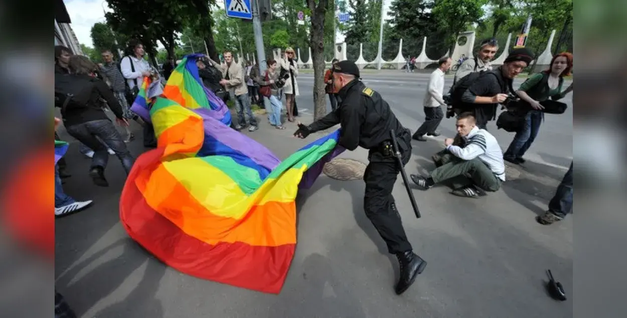 Разгон гей-парада ў Мінску /&nbsp;kpax.livejournal.com