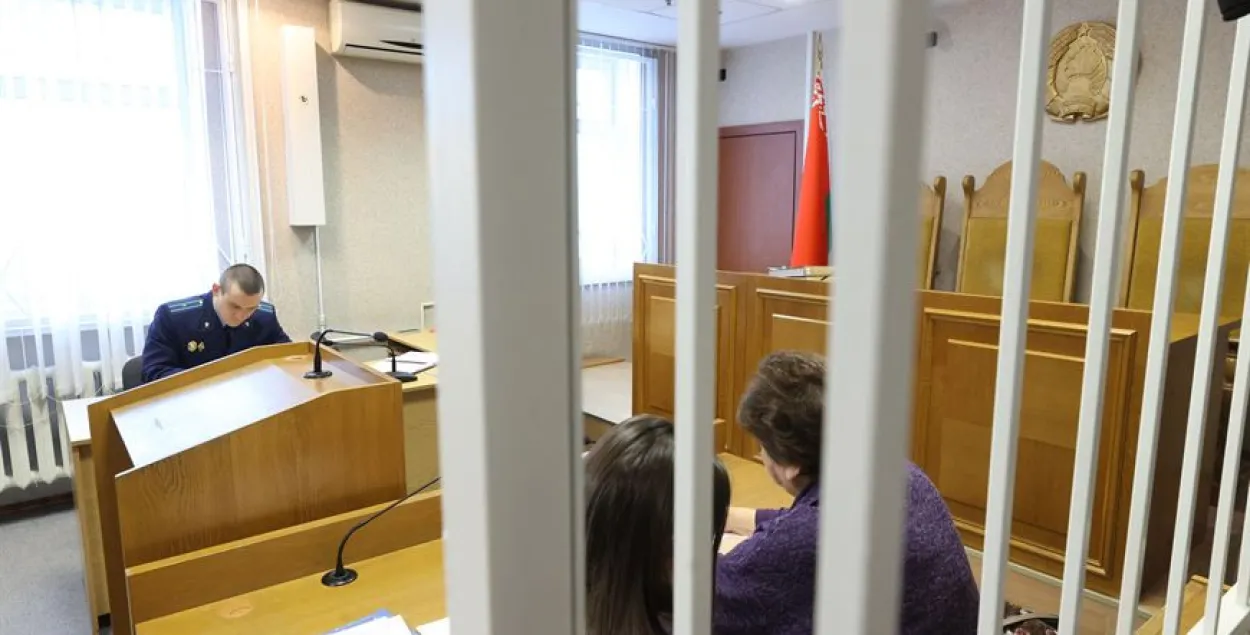 Во время заочного суда над Опейкиным и Герасименей / БЕЛТА
