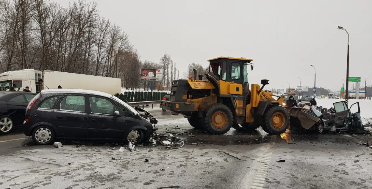 Затрыманы кіроўца фуры, які паўдзельнічаў у страшным ДТЗ на МКАД