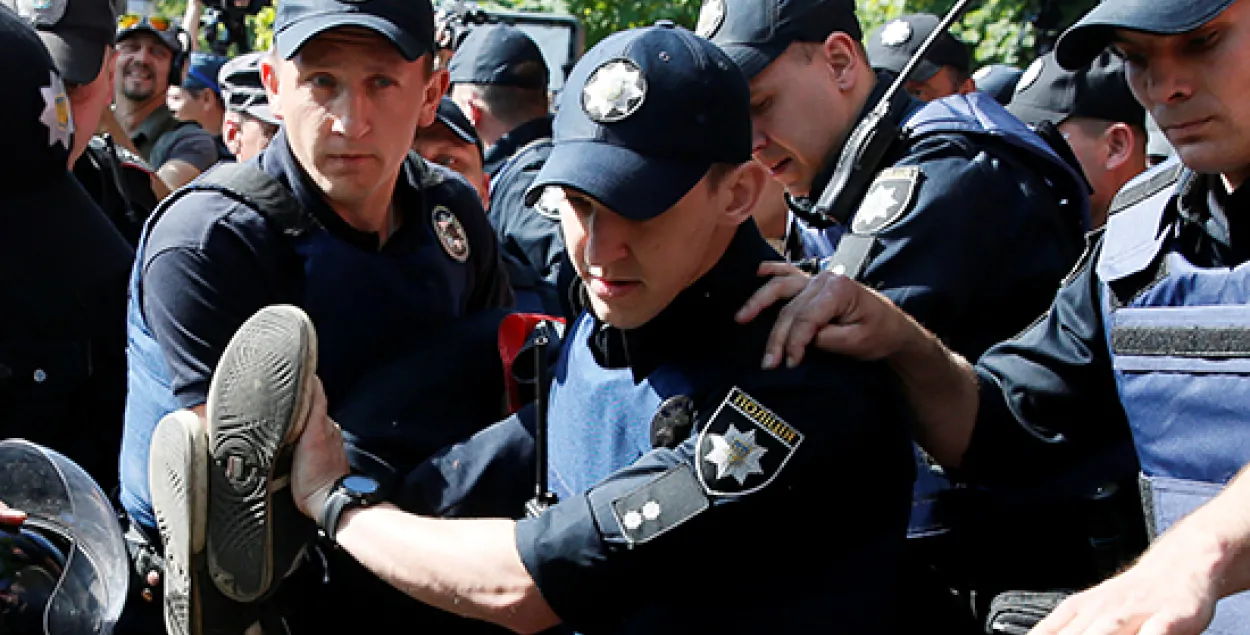У Кіеве паліцыя затрымала 50 праціўнікаў гей-параду