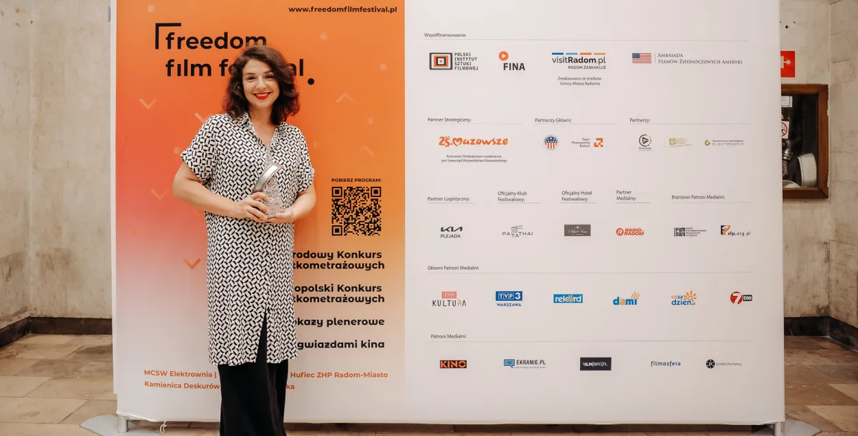 Mara Tamkovich won the main prize of the Freedom Film Festival / facebook.com/mara.tamkovich
