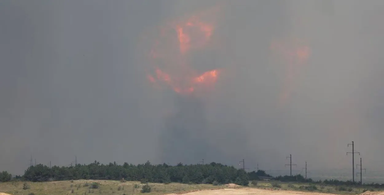 Выбухі на палігоне ў Крыме / Reuters
