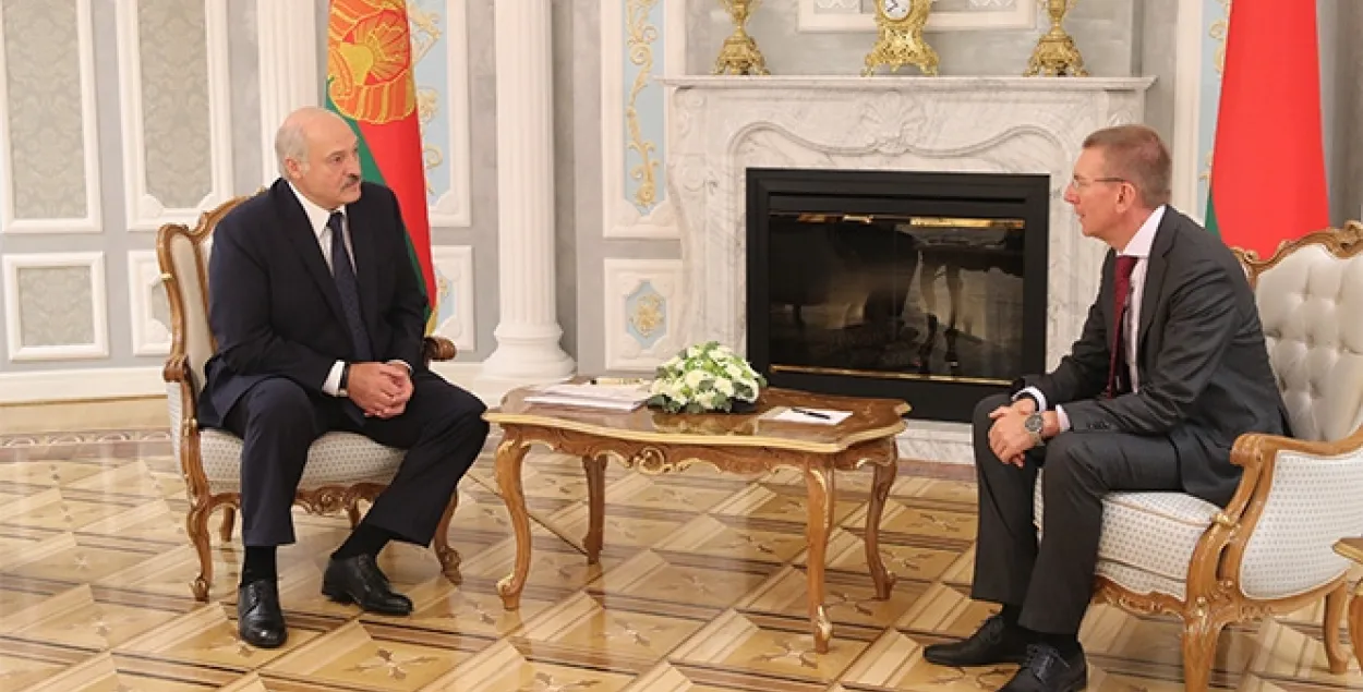 Александр Лукашенко и Эдгарс Ринкевичс​ / president.gov.by